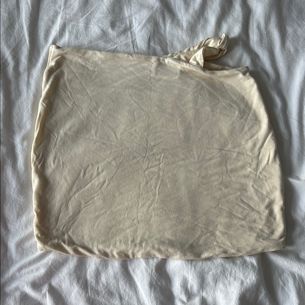Oh Polly Cream Mini Skirt